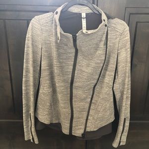 LULULEMON Grey ZIP UP Peplum Jacket